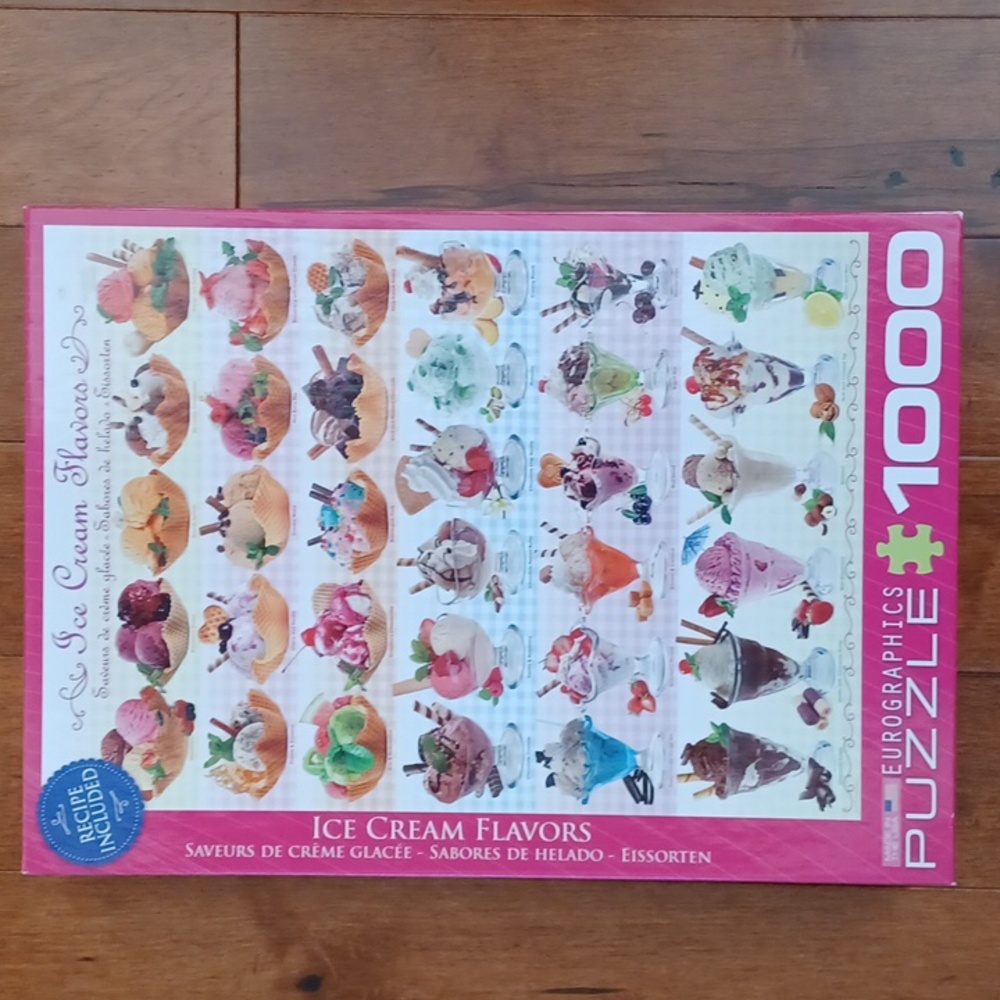 🧩Ice Cream Flavors 1000 Piece Puzzle (-1)